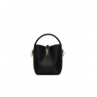 YSL LE 37 SMALL IN SHINY LEATHER 7490362R20W1000 (17*20*13cm)